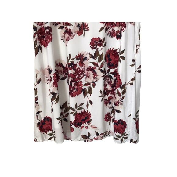 Maurices Dress Womens Size XXL White Floral Sleeveless Lined Keyhole Crew Neck - Picture 3 of 12